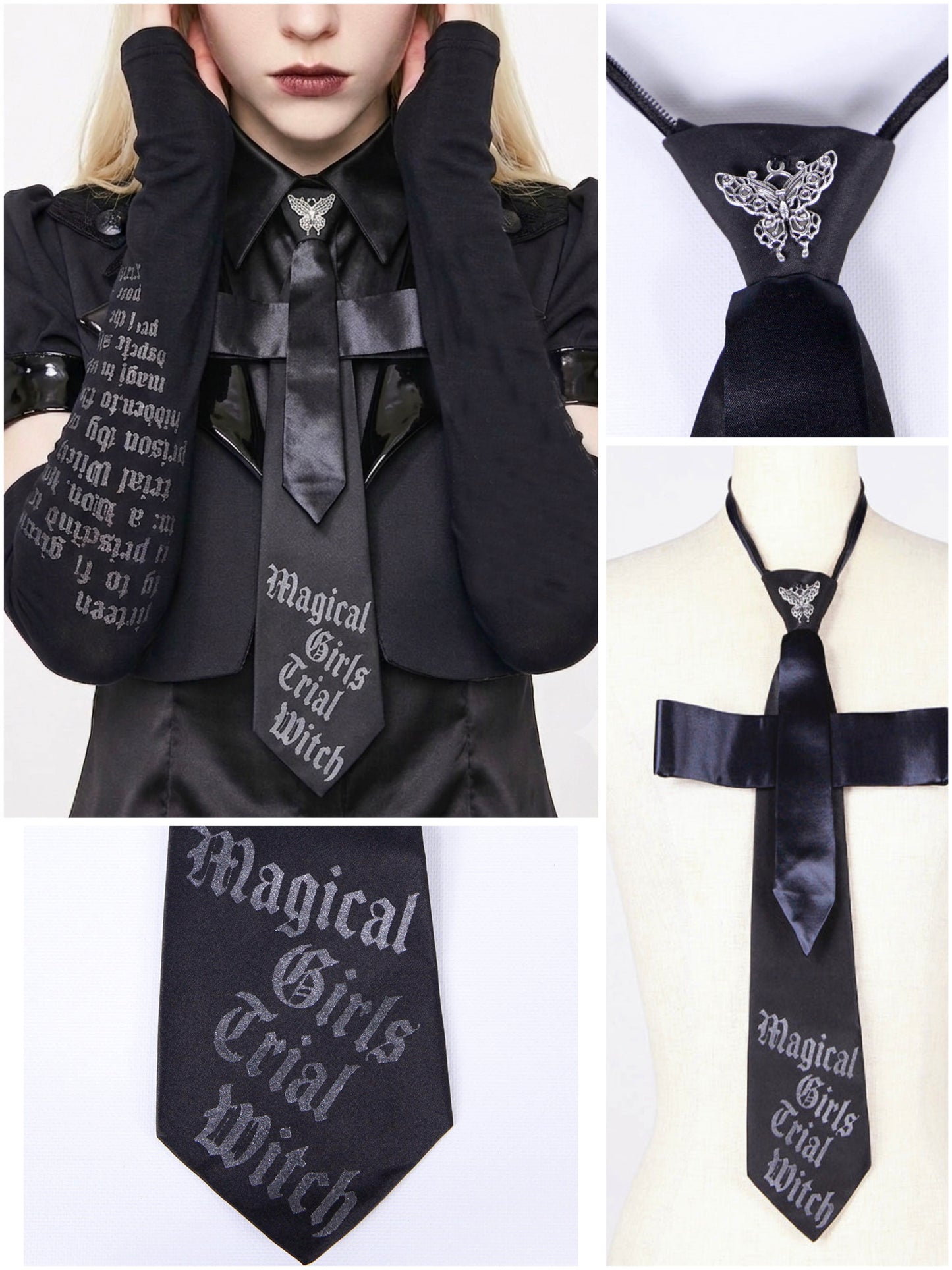 Butterfly Charm Logo Necktie