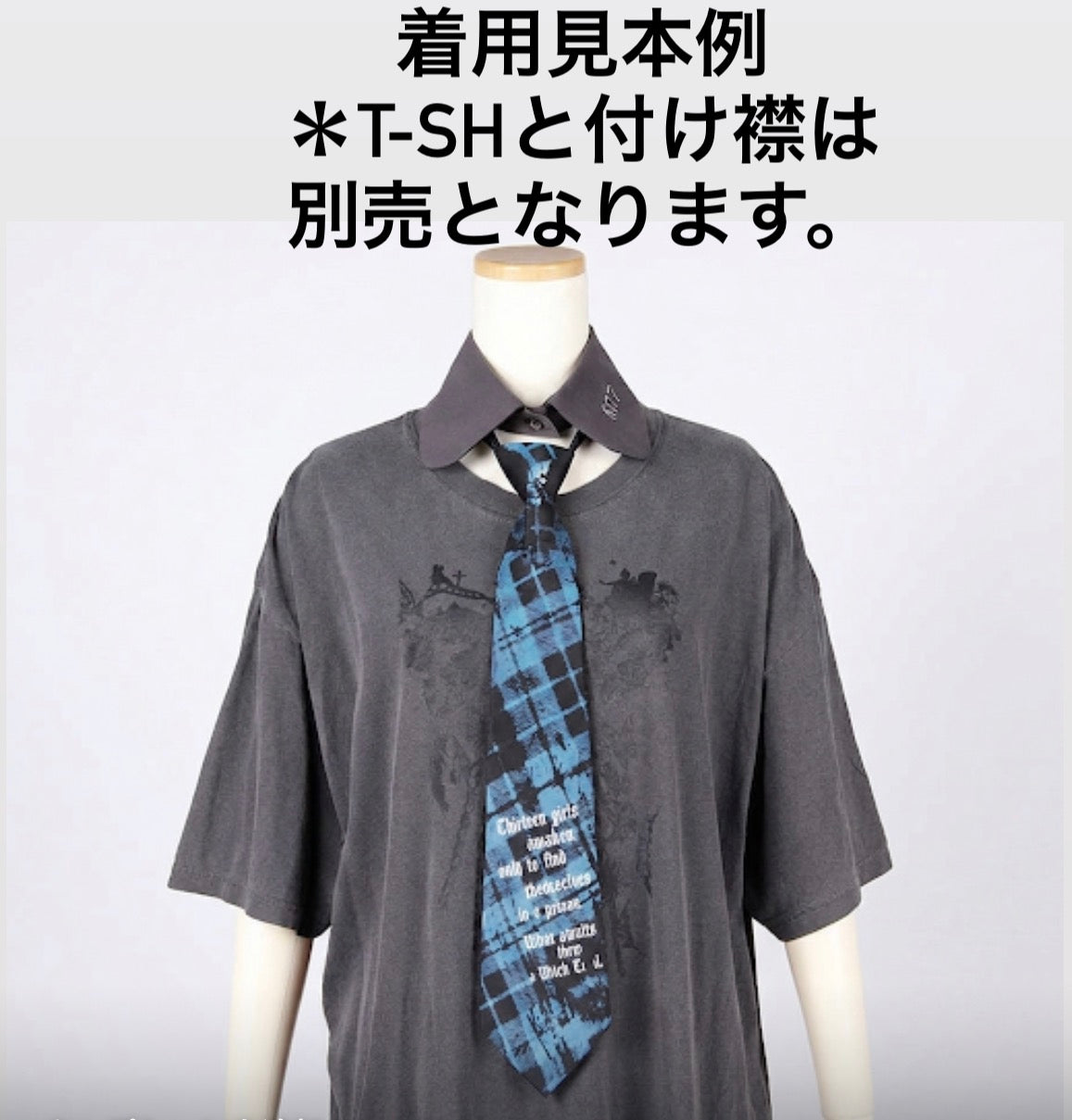 Blue Check Logo Necktie