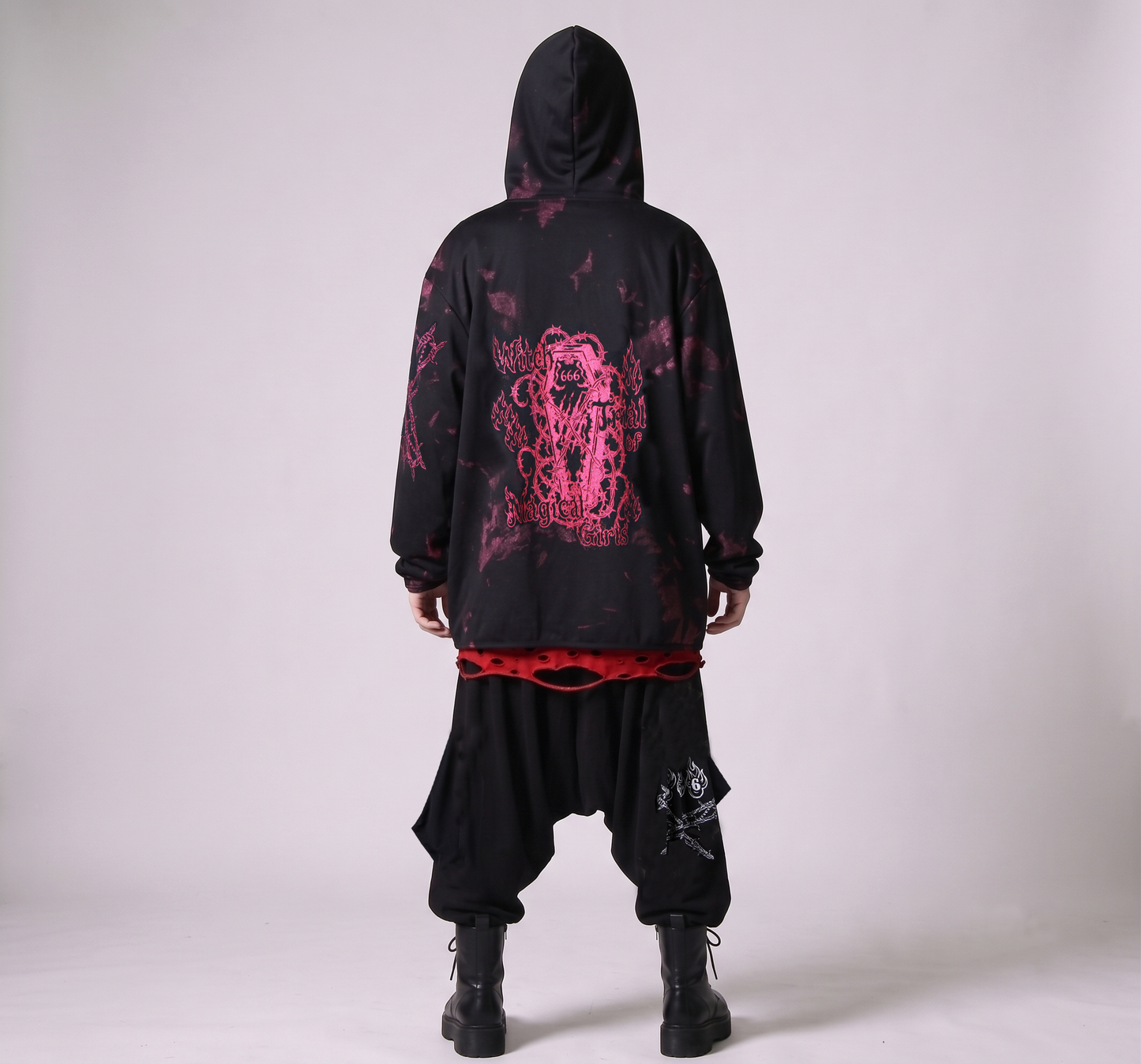Coffin Graphic Zip Hoodie