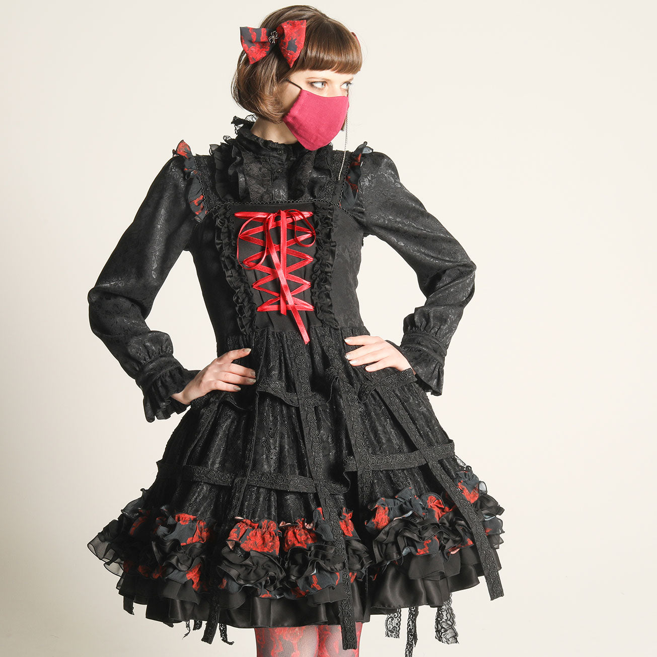 Bloody Rose Bird Cage Dress