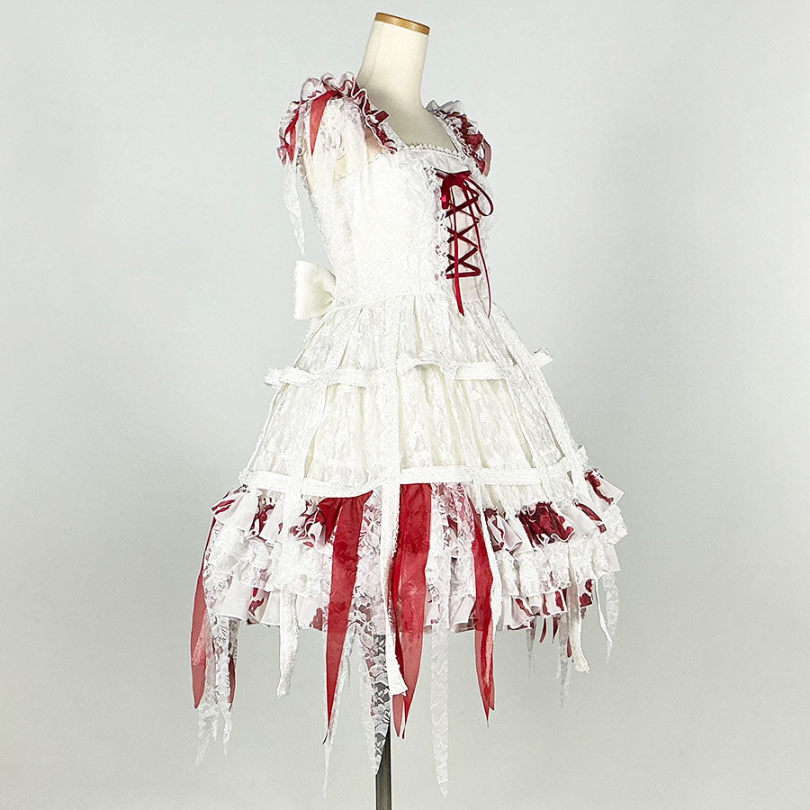 Drip Bloody Rose Bird Cage Dress (2sizes)  / LOLITA