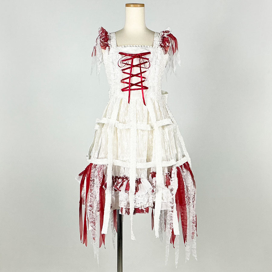 Drip Bloody Rose Bird Cage Dress (2sizes)  / LOLITA