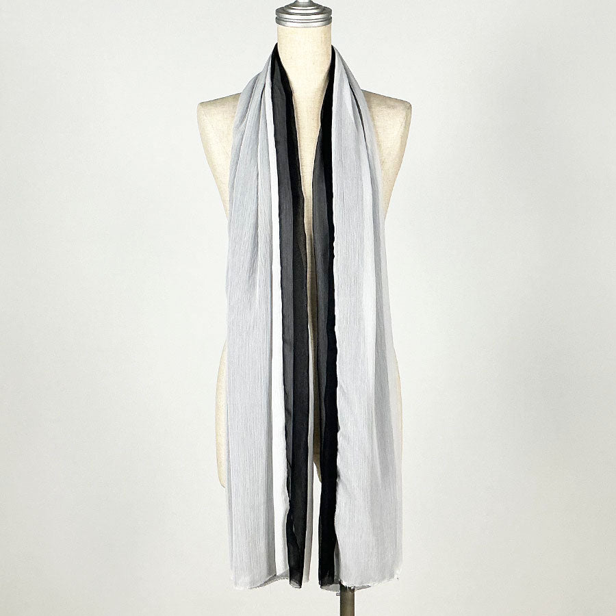 Osamu Dazai／Black & White Two-Tone Stole