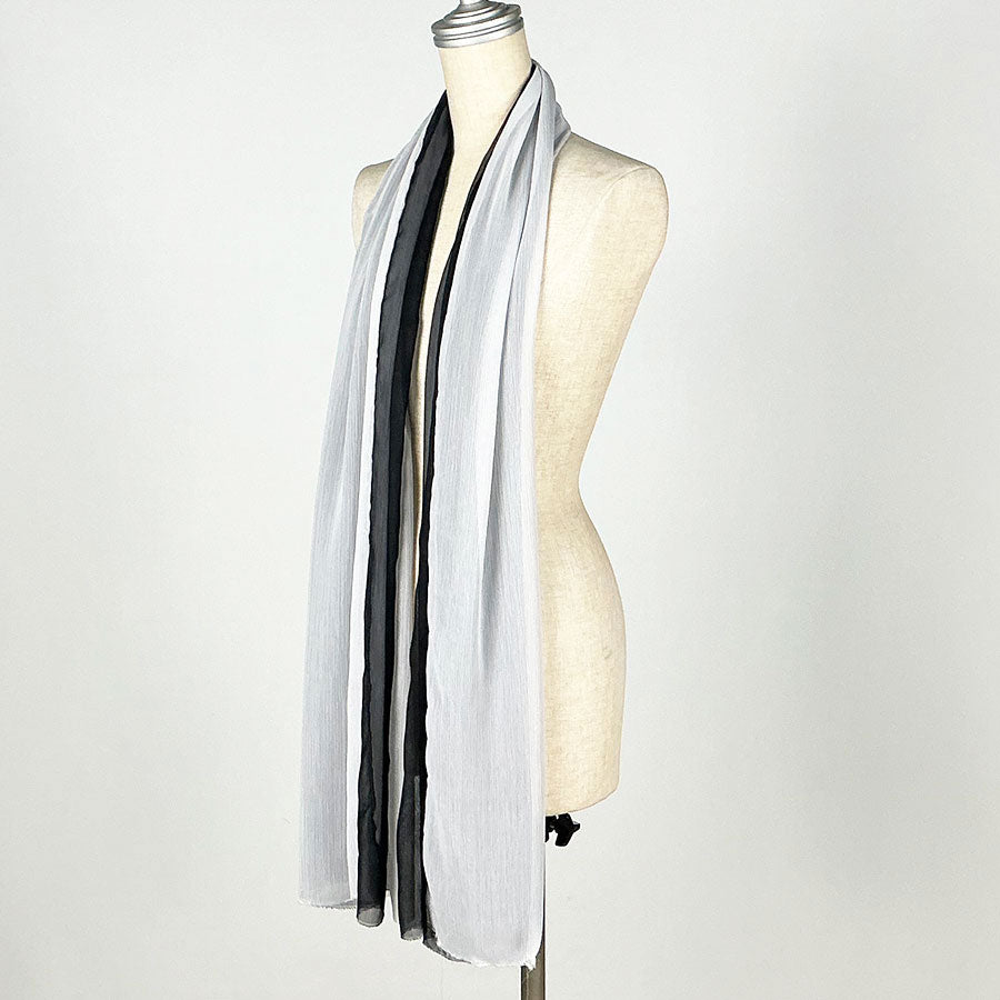 Osamu Dazai／Black & White Two-Tone Stole