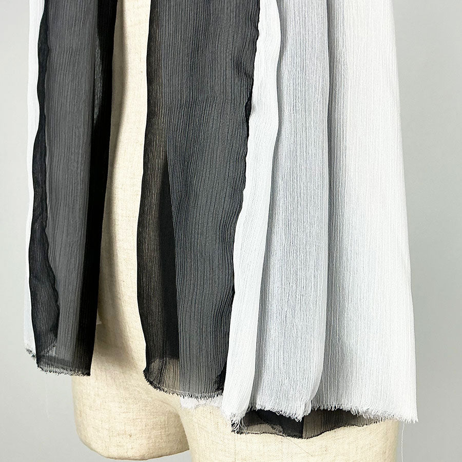Osamu Dazai／Black & White Two-Tone Stole