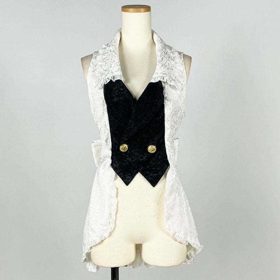 フョードル・D／ White Frill Swallowtail Flare Vest