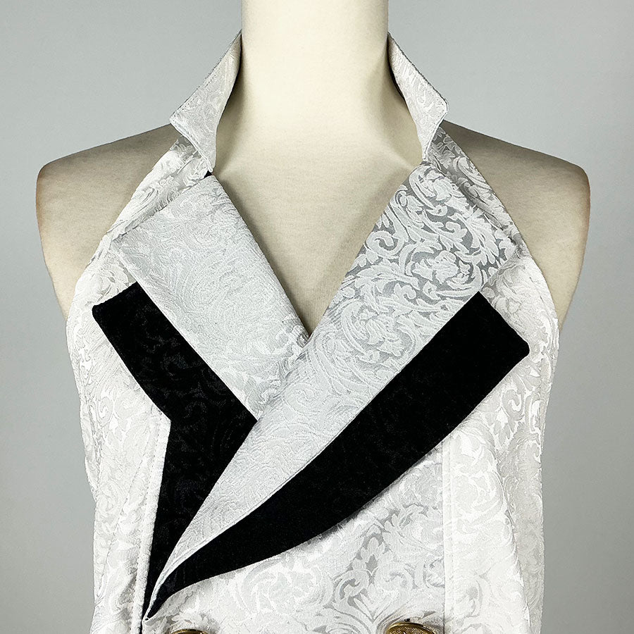 Sigma/Double Collar Short Cummerbund Vest (2 sizes)