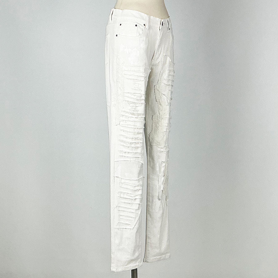 Chuuya Nakahara／Distressed White Pants (3 sizes)