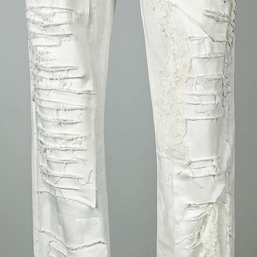 Chuuya Nakahara／Distressed White Pants (3 sizes)