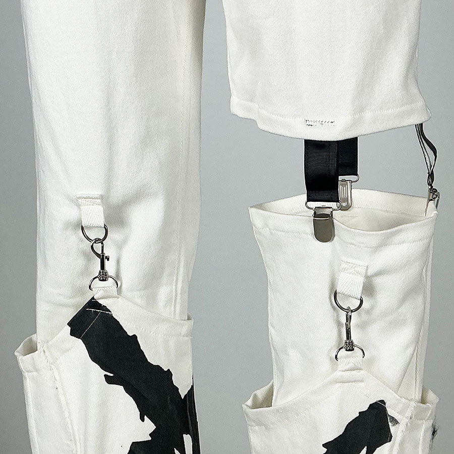 Sigma/ White Denim Pants with Leg Cover (3 sizes)