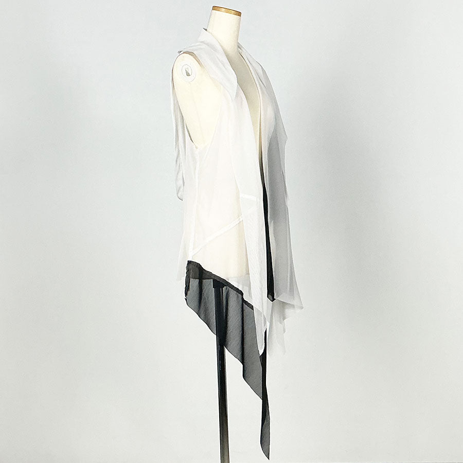 Chuuya Nakahara／Net Mesh Drape Gilet