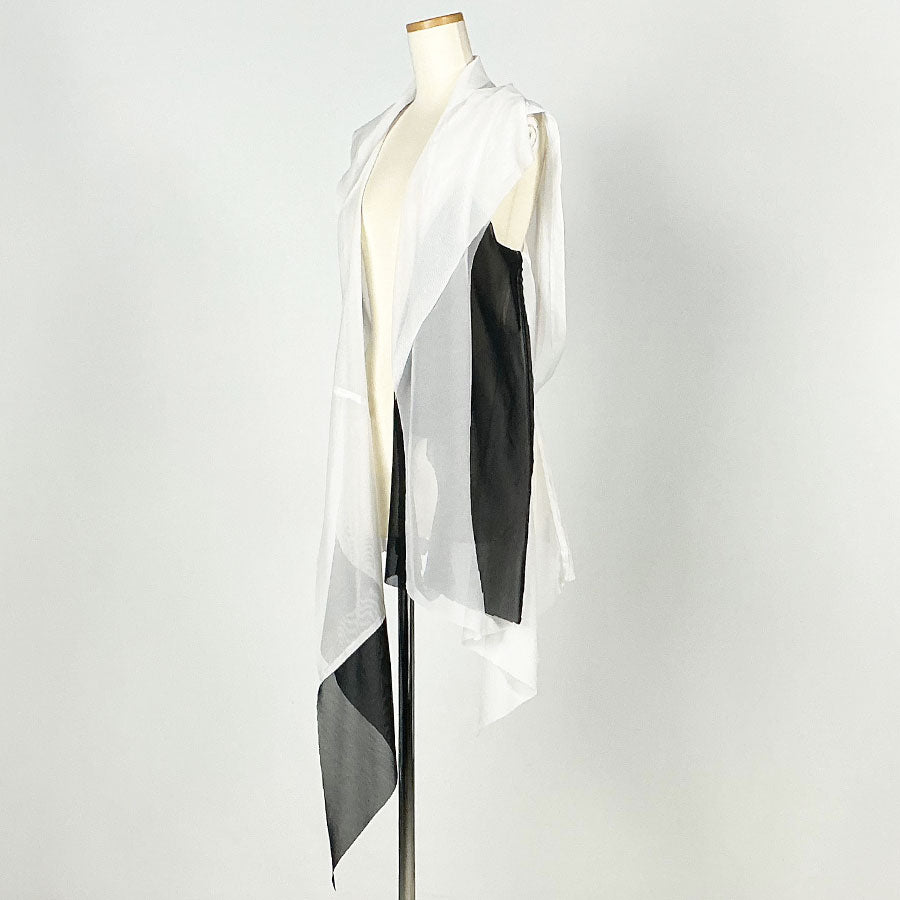 Chuuya Nakahara／Net Mesh Drape Gilet
