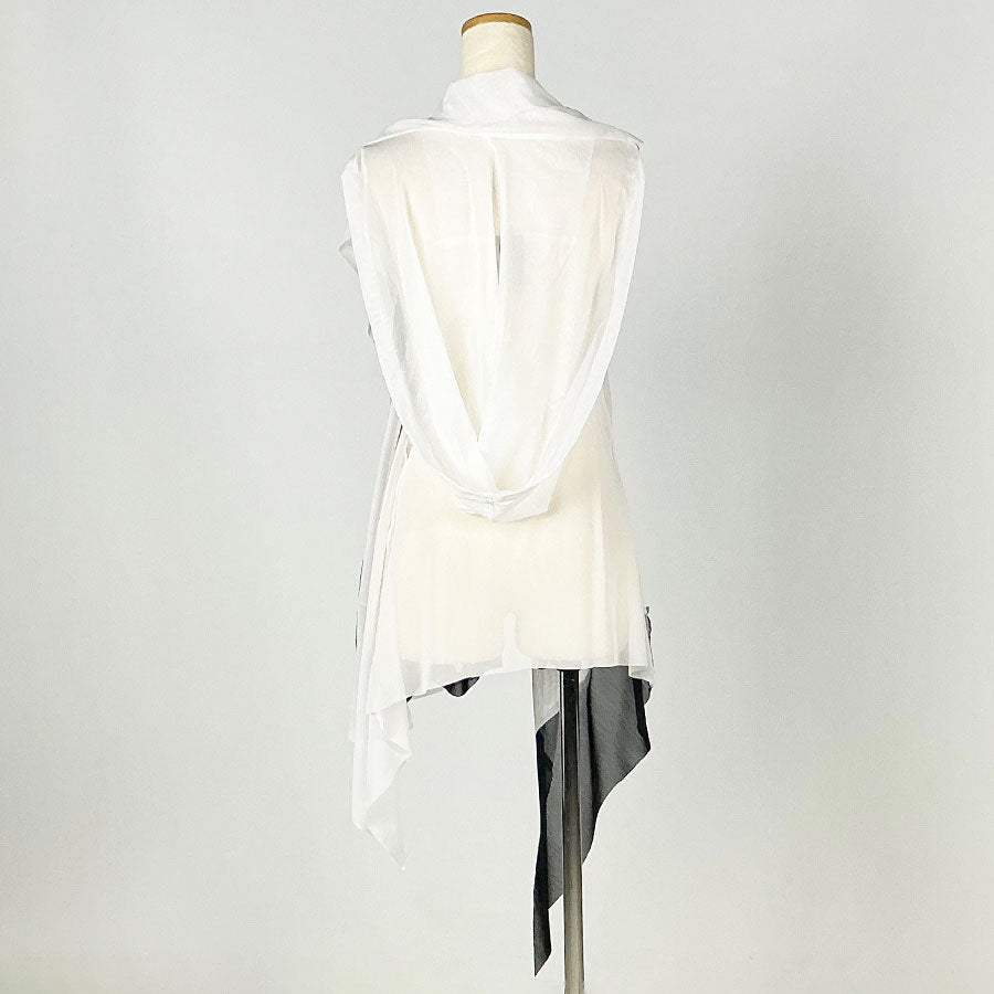 Chuuya Nakahara／Net Mesh Drape Gilet