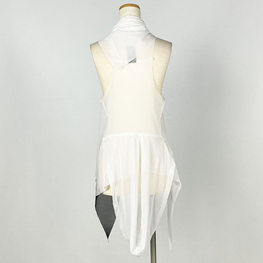 Chuuya Nakahara／Net Mesh Drape Gilet