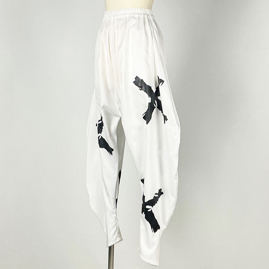 Nikolai G/ White Deconstructed Sarouel Pants