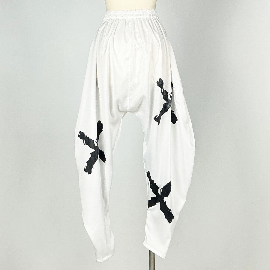 Nikolai G/ White Deconstructed Sarouel Pants