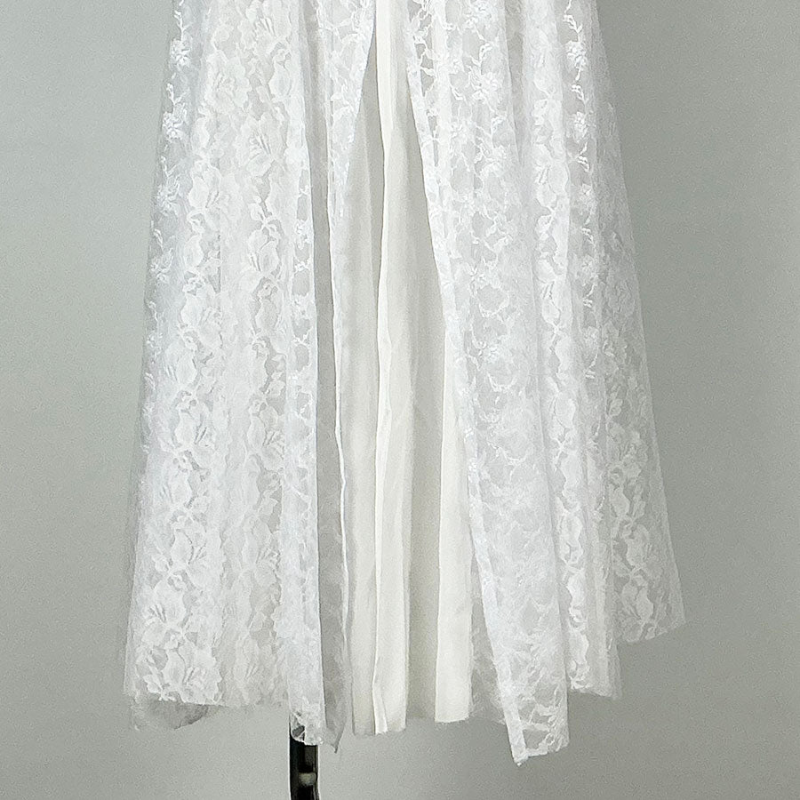 Osamu Dazai／White Luxurious Lace Long Coat