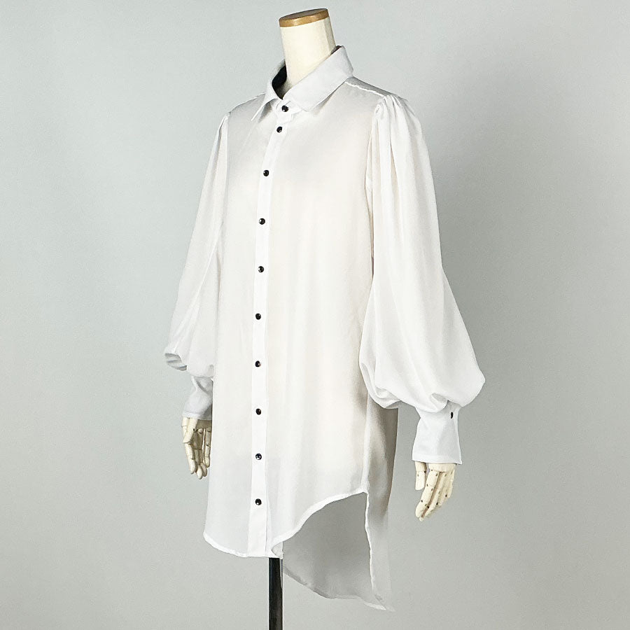 Fyodor D/ White Bishop Sleeve Blouse (2 sizes)