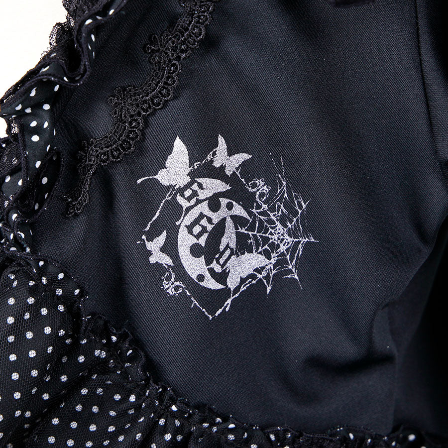 Princess Sleeve Polka Dot Frill Cardigan