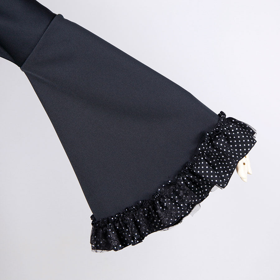 Princess Sleeve Polka Dot Frill Cardigan