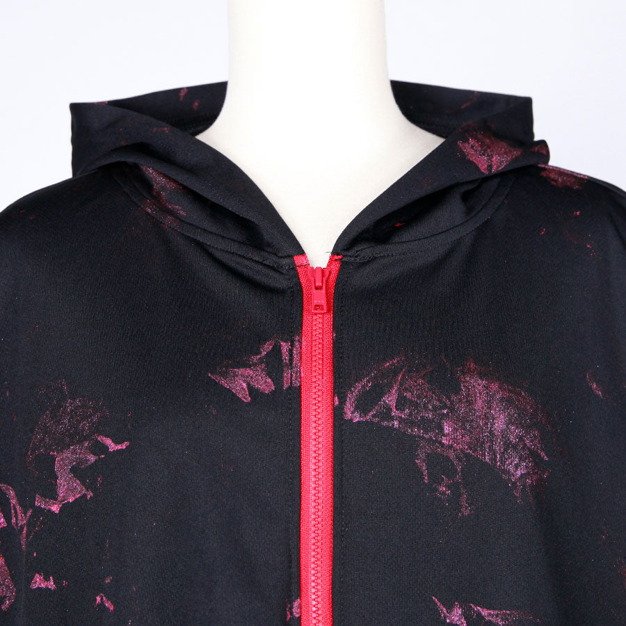 Coffin Graphic Zip Hoodie