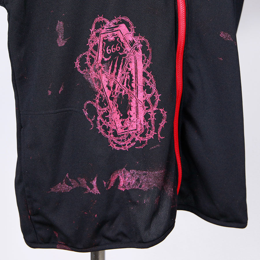 Coffin Graphic Zip Hoodie