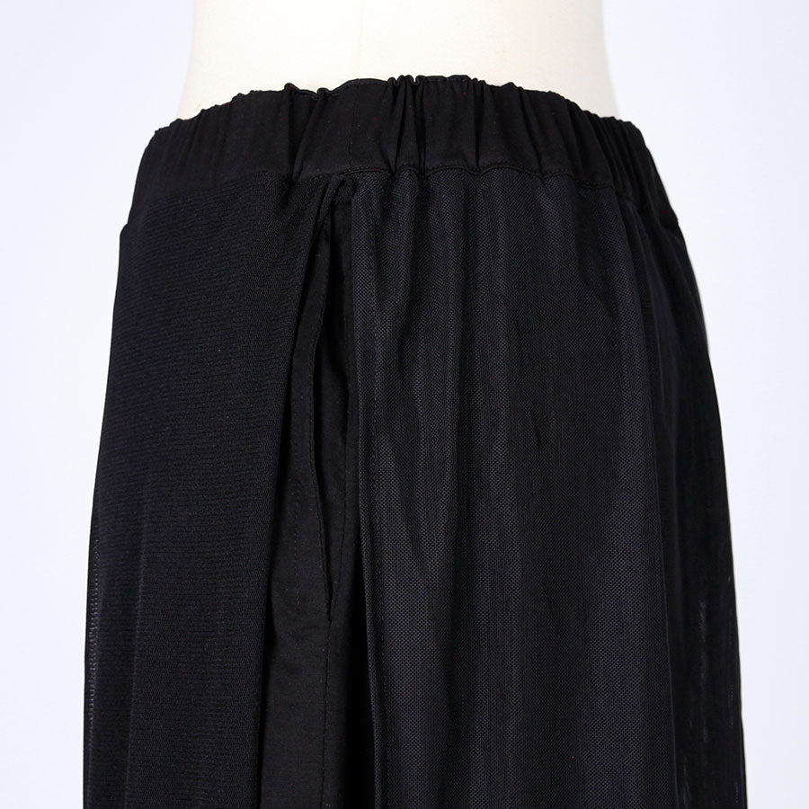 Sheer Mesh Skirt Leggings