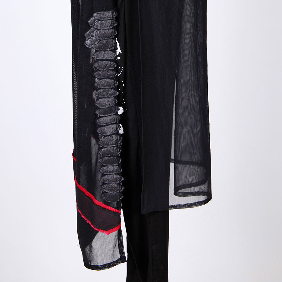 Sheer Mesh Skirt Leggings