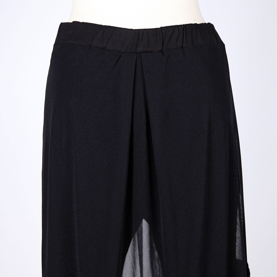 Sheer Mesh Skirt Leggings