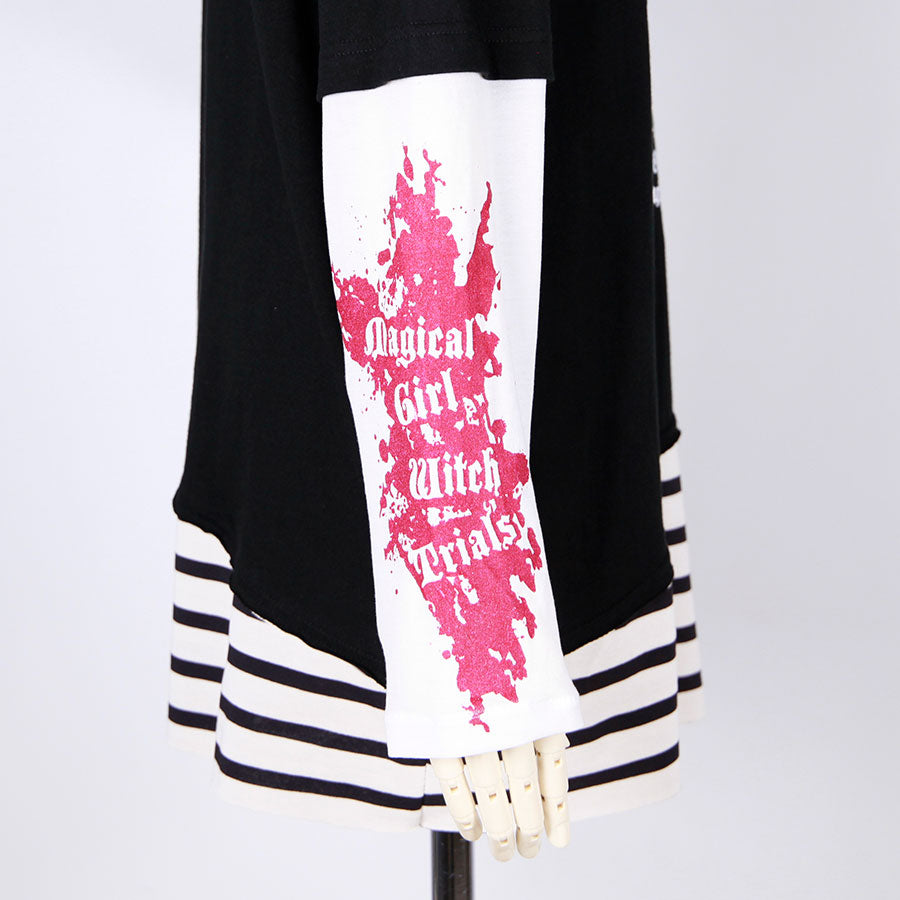 Border Gimmick Devil Cat Top
