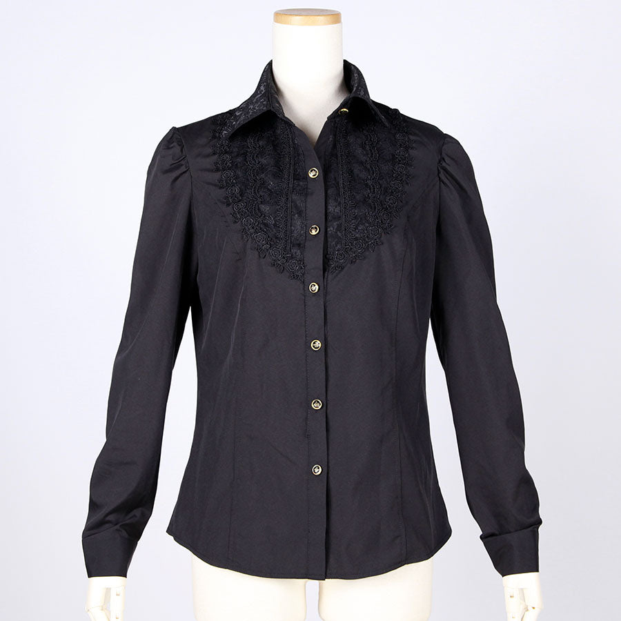 Gothic Ribbon Tie Blouse
