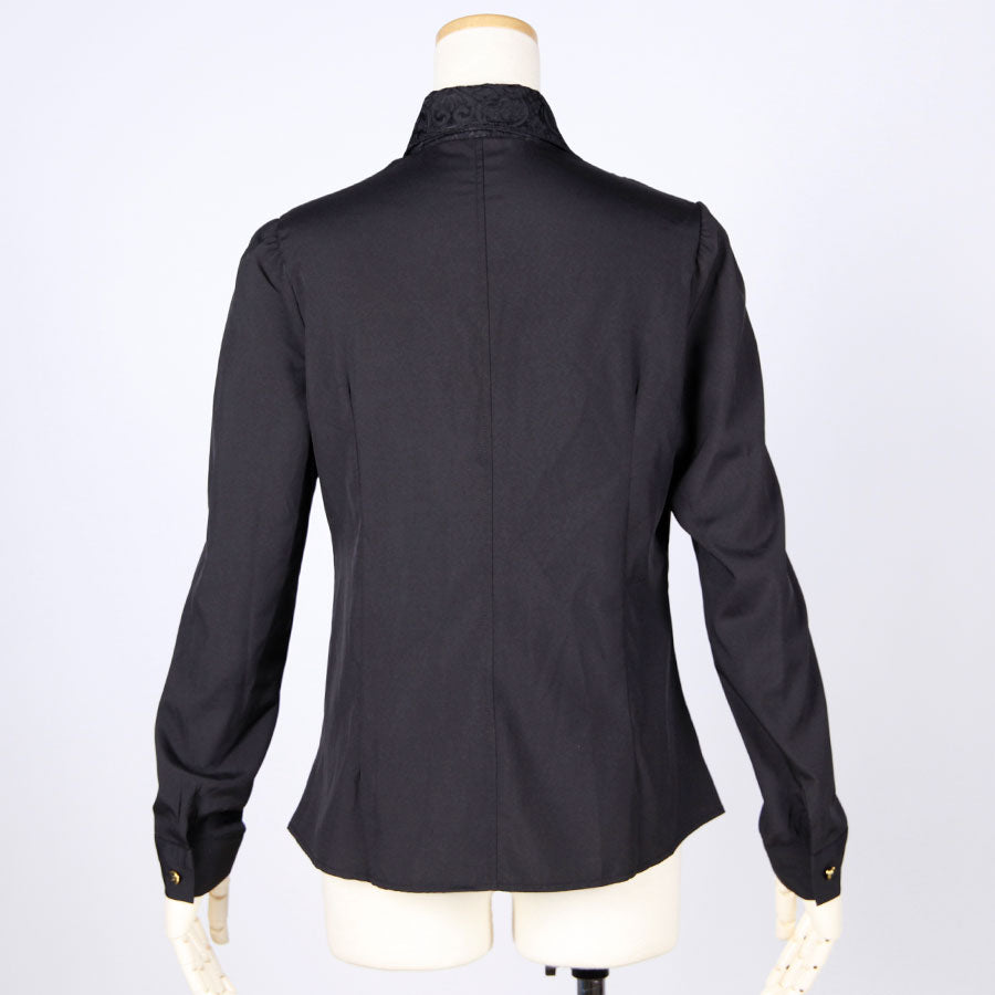 Gothic Ribbon Tie Blouse