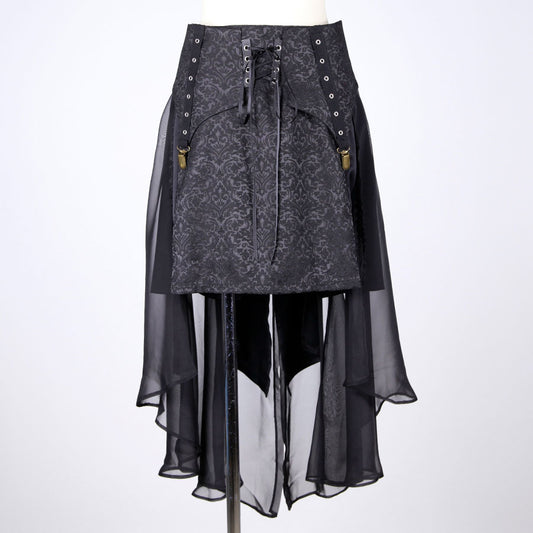 Gothic Layered Swallow Tail Skirt