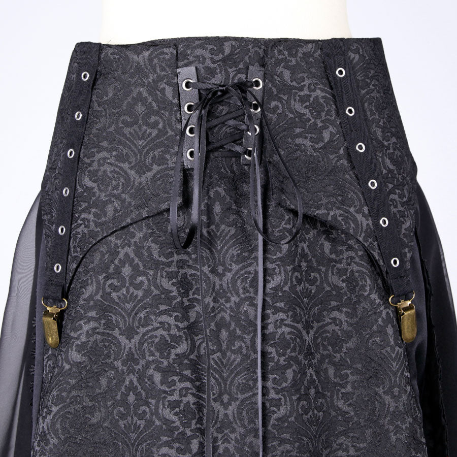 Gothic Layered Swallow Tail Skirt