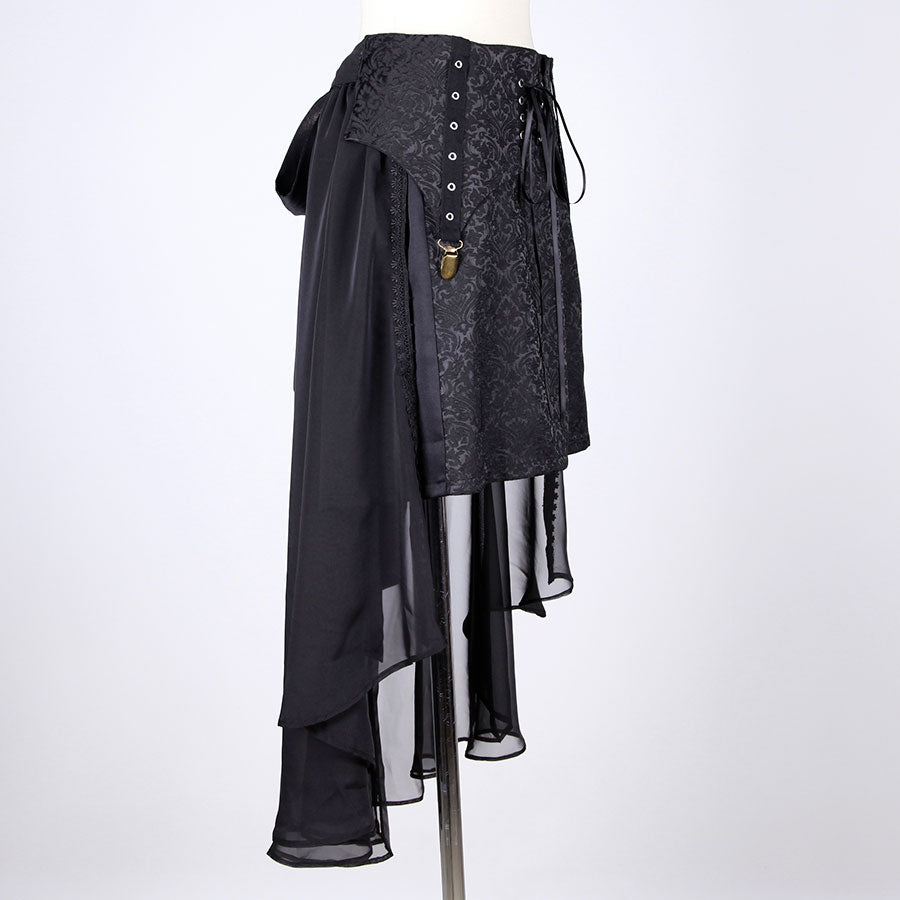Gothic Layered Swallow Tail Skirt
