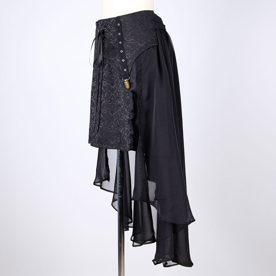 Gothic Layered Swallow Tail Skirt