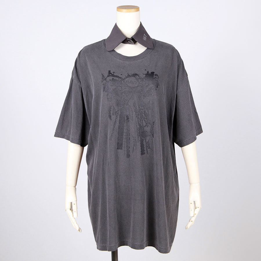Ribbon Collage Dark Fairy T-Shirt (Detachable Collar) (3サイズ)
