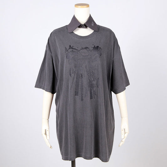 Ribbon Collage Dark Fairy T-Shirt (Detachable Collar) (3サイズ)