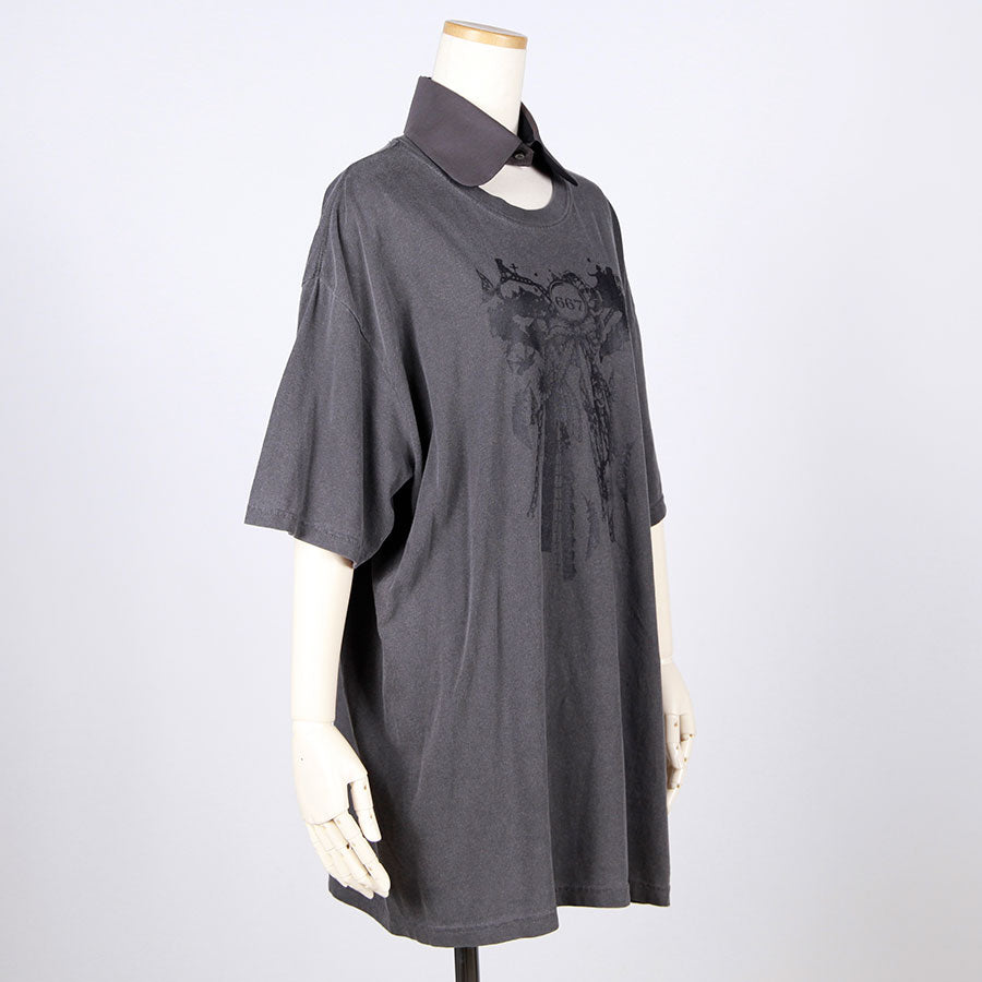 Ribbon Collage Dark Fairy T-Shirt (Detachable Collar) (3サイズ)