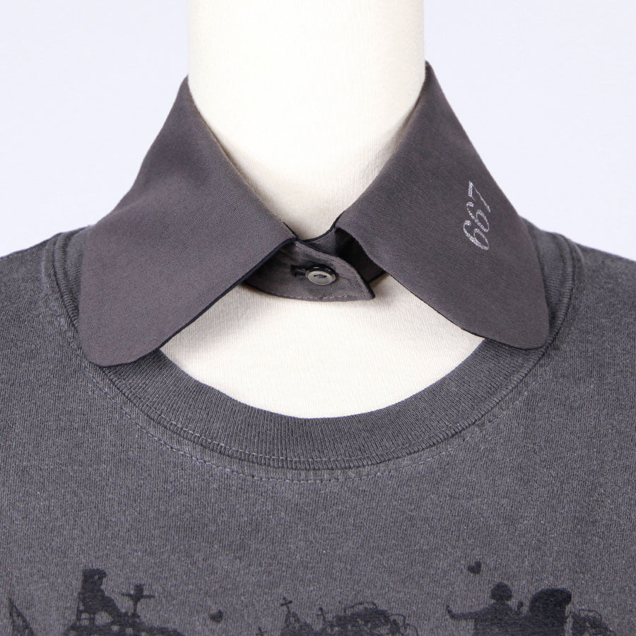 Ribbon Collage Dark Fairy T-Shirt (Detachable Collar) (3サイズ)