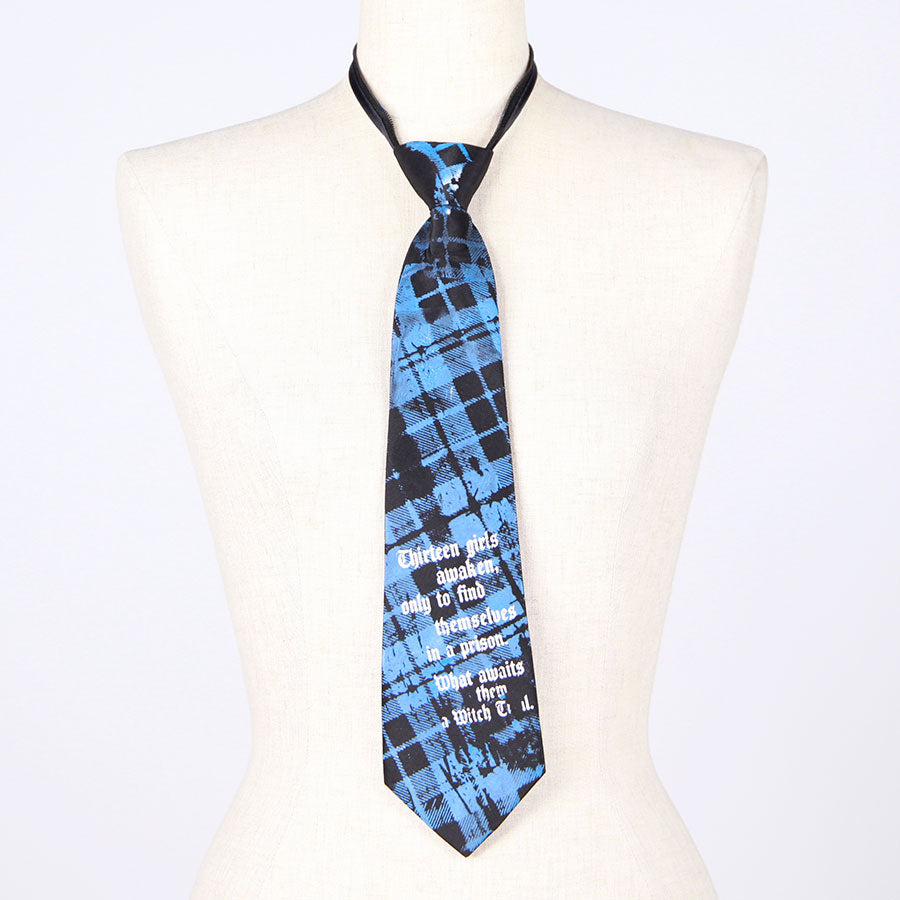 Blue Check Logo Necktie