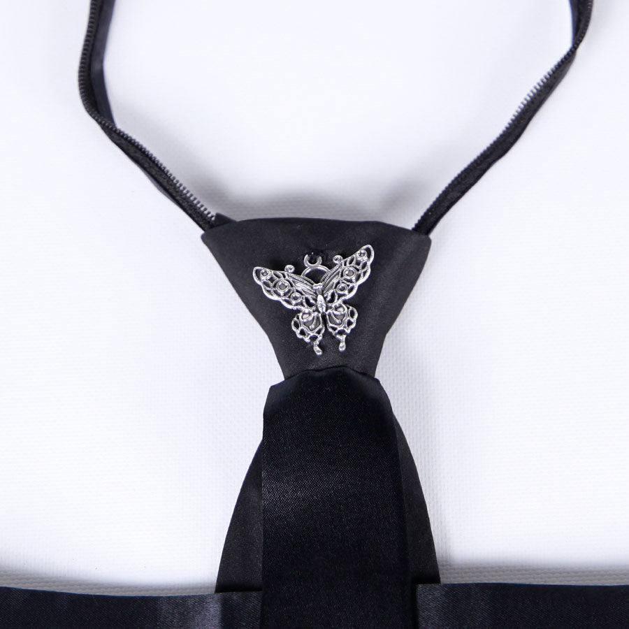 Butterfly Charm Logo Necktie