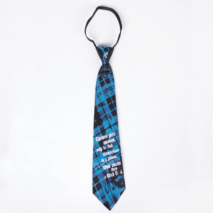 Blue Check Logo Necktie