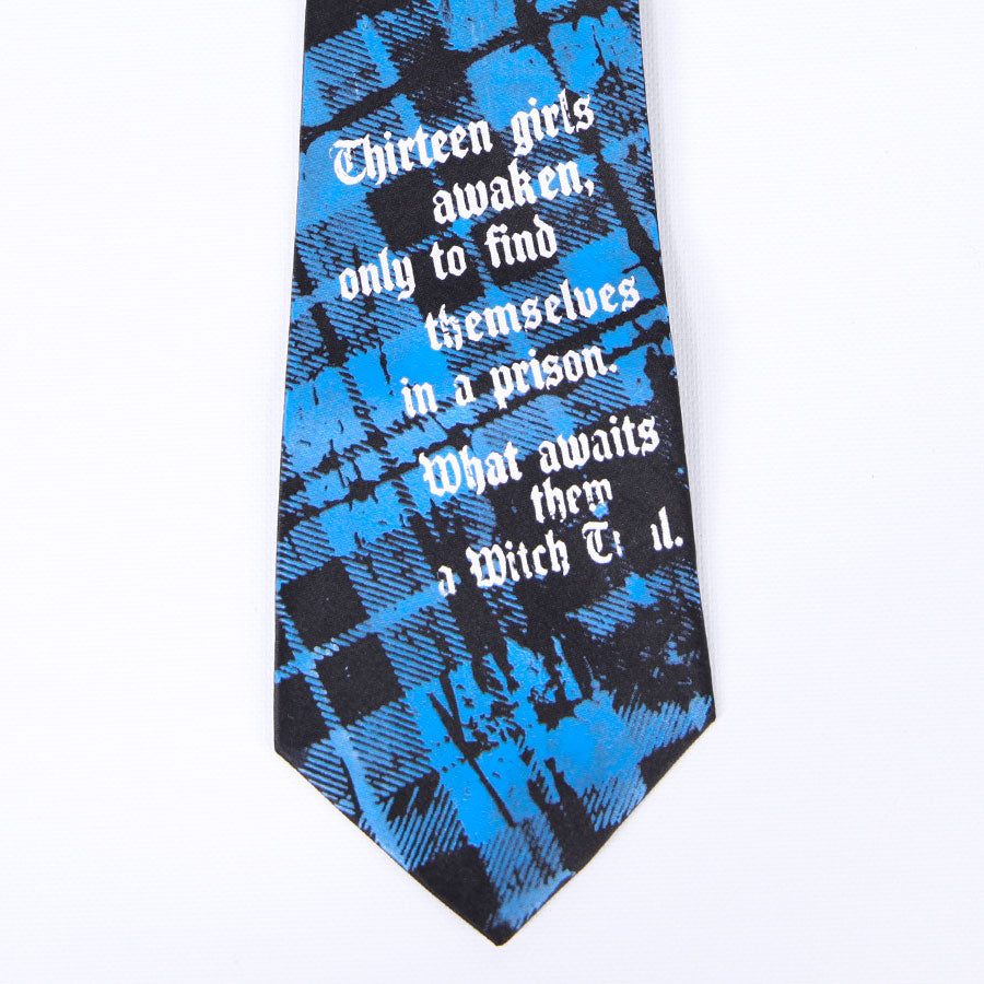 Blue Check Logo Necktie
