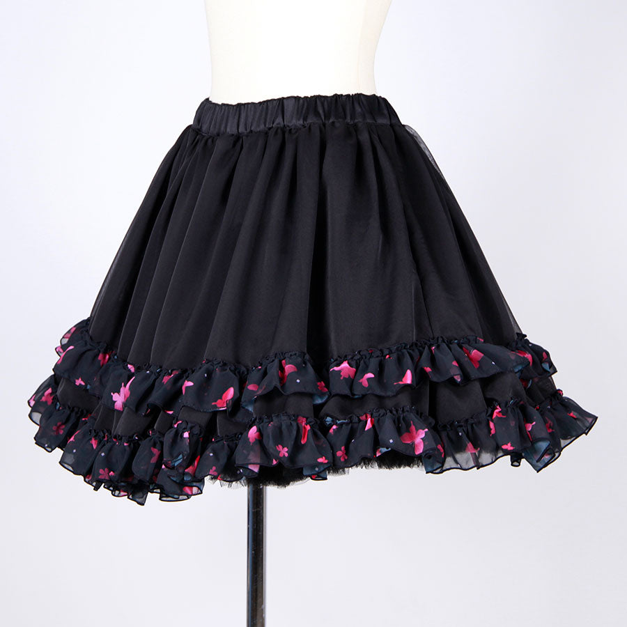 Butterfly Sakura Volume Mini Skirt
