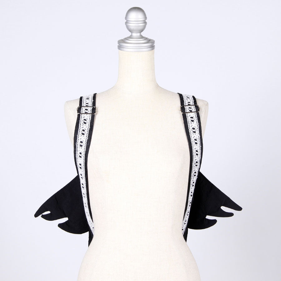 Angel Wings Black White Backpack