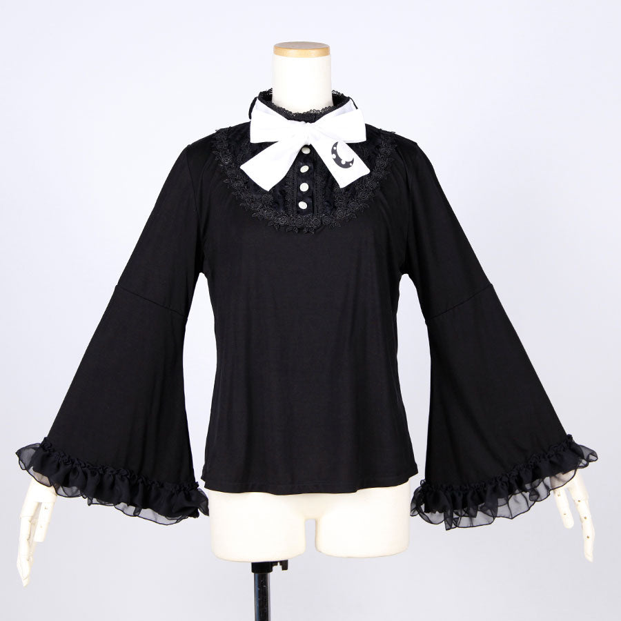 Princess Sleeve Ribbon Tie Top