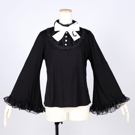 Princess Sleeve Ribbon Tie Top