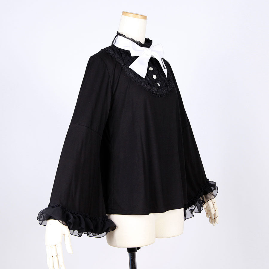 Princess Sleeve Ribbon Tie Top