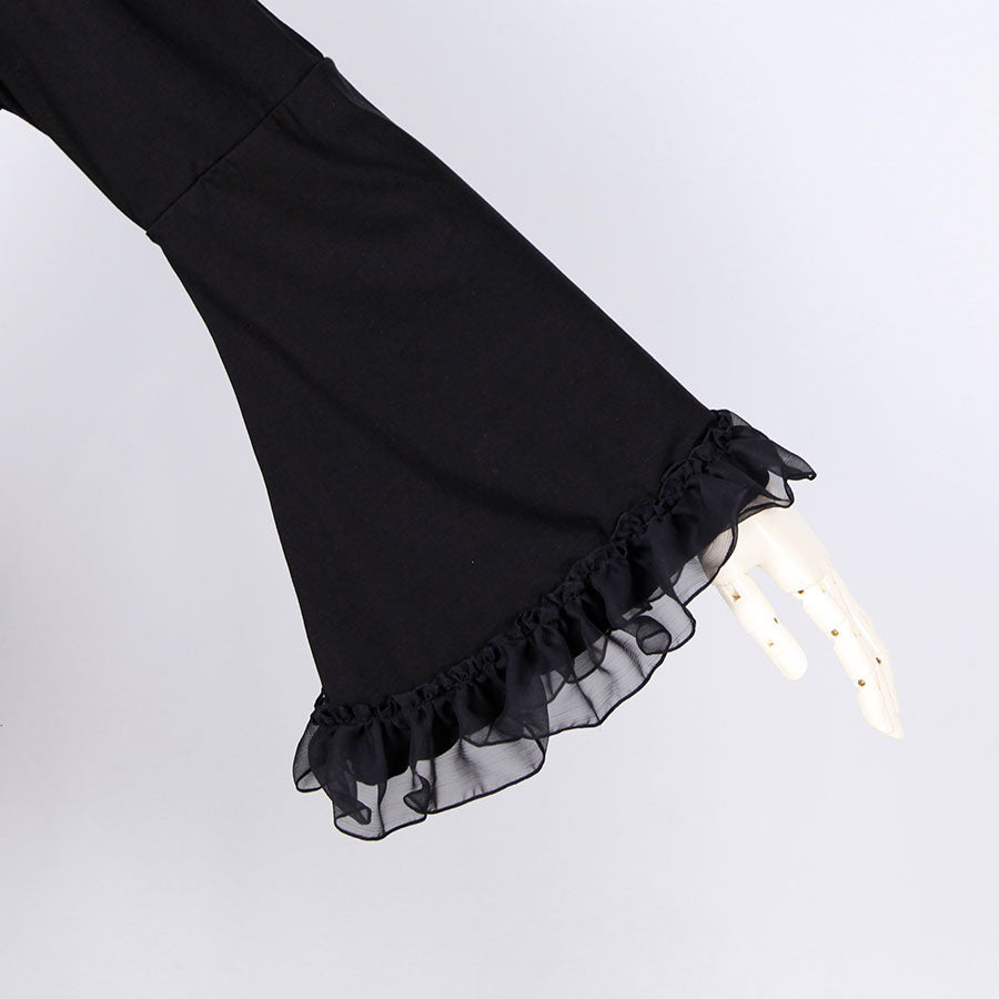 Princess Sleeve Ribbon Tie Top